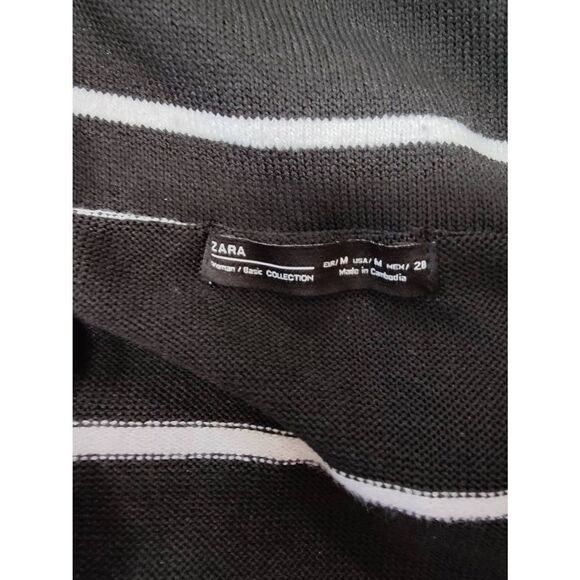 Zara Off Shoulder Striped Sweater - Picture 3 of 3